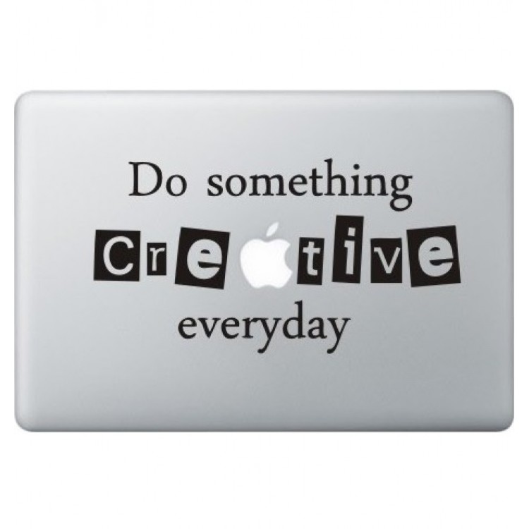 Creative Macbook Decal Black Decals